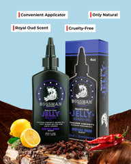 Bossman US-made beard oil 4oz image conveys USA-made quality and extended-use value.