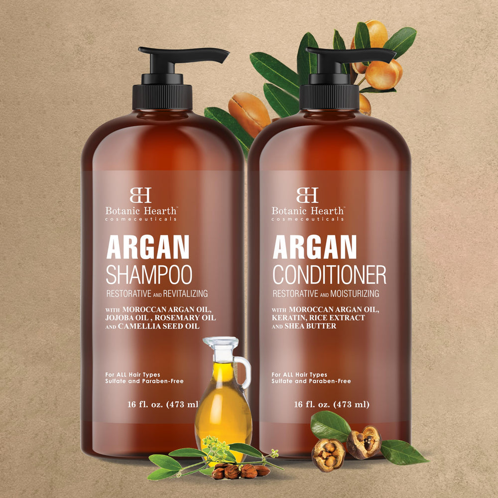 Botanic Hearth all-types hair care visual showcasing versatile formula for every routine