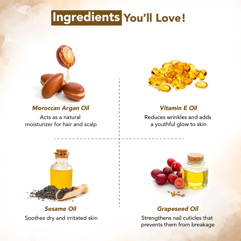 Botanic Hearth Argan Hair Oil dispense pump highlights mess-free application.