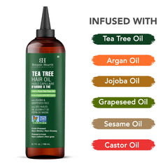 Botanic Hearth hair oil on silky, frizz-free strands