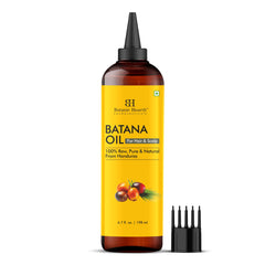 Botanic Hearth Batana Oil on hair application demonstrates lightweight, non-greasy hydration.