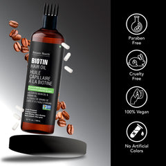 Botanic Hearth Biotin Oil with argan and coffee oils for volume and thickness
