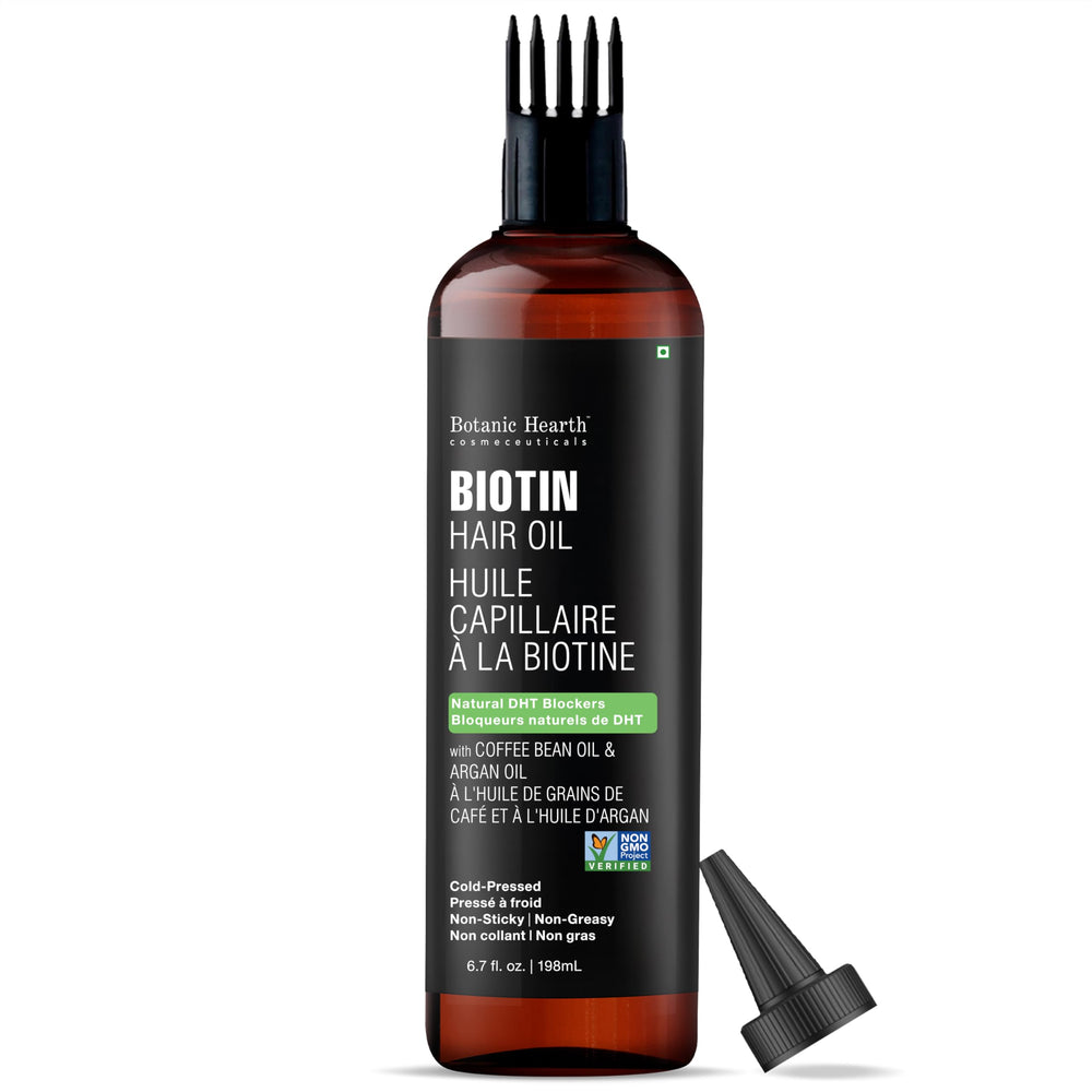 Botanic Hearth Biotin Oil bottle for scalp nourishment and growth support