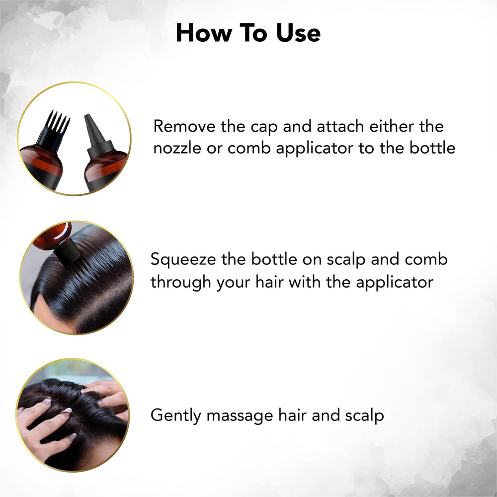 Botanic Hearth Biotin Oil close-up on follicles suggesting stronger roots