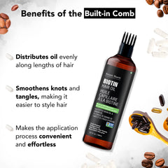 Botanic Hearth Biotin Oil scalp-care close-up with nourishing ingredients