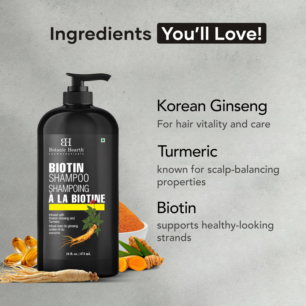 Botanic Hearth Biotin Shampoo lather closeup highlights gentle cleansing and scalp care
