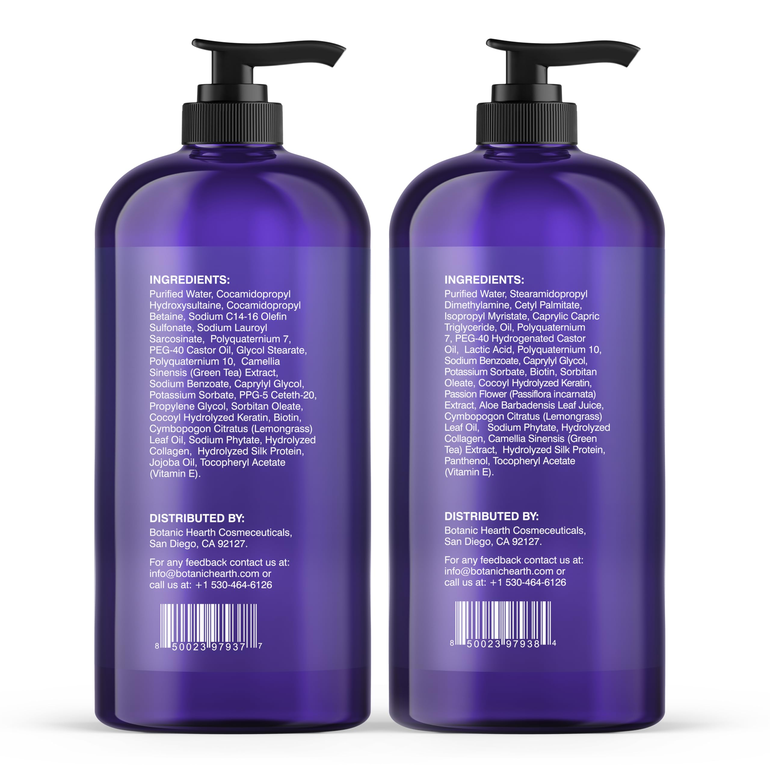 Botanic Hearth curly conditioner bottle adds moisture and curl definition for softer hair.