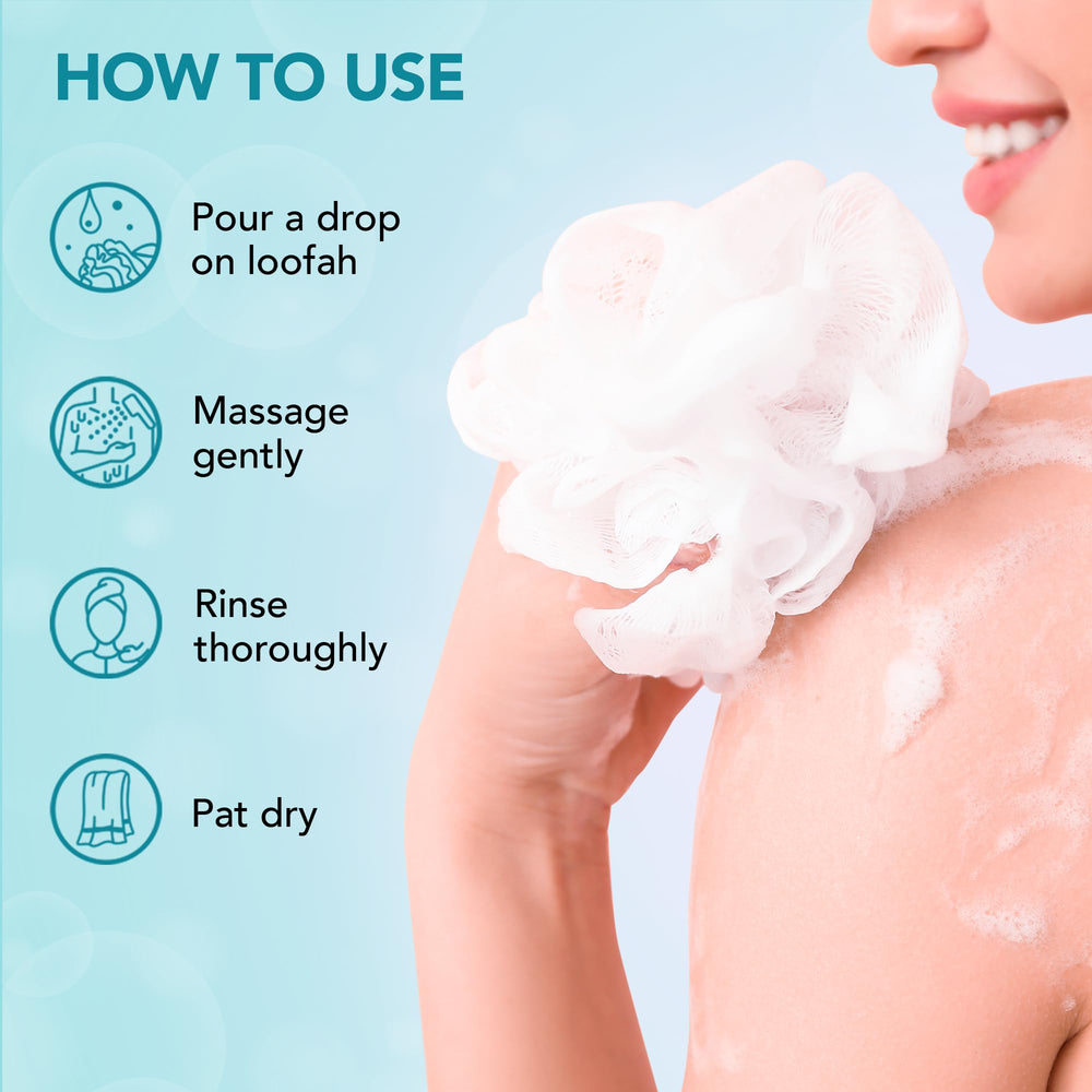 Botanic Hearth body wash lather rising for a spa-like cleanse.