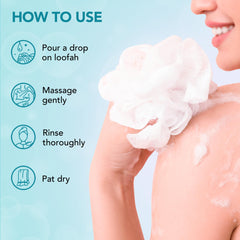 Botanic Hearth body wash lather rising for a spa-like cleanse.