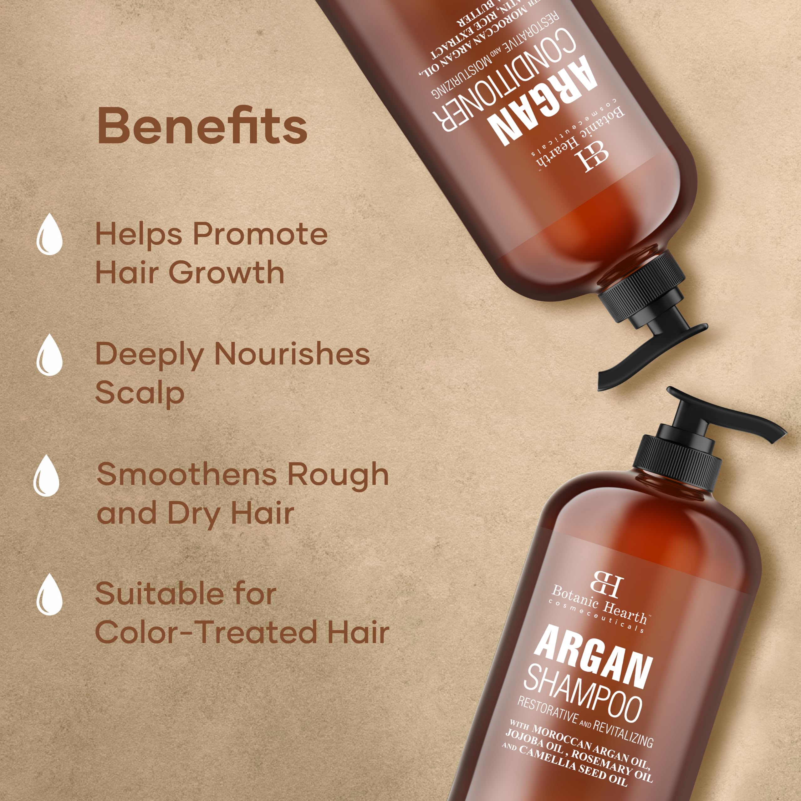 Botanic Hearth keratin shea butter view illustrating strengthening and smoothing benefits