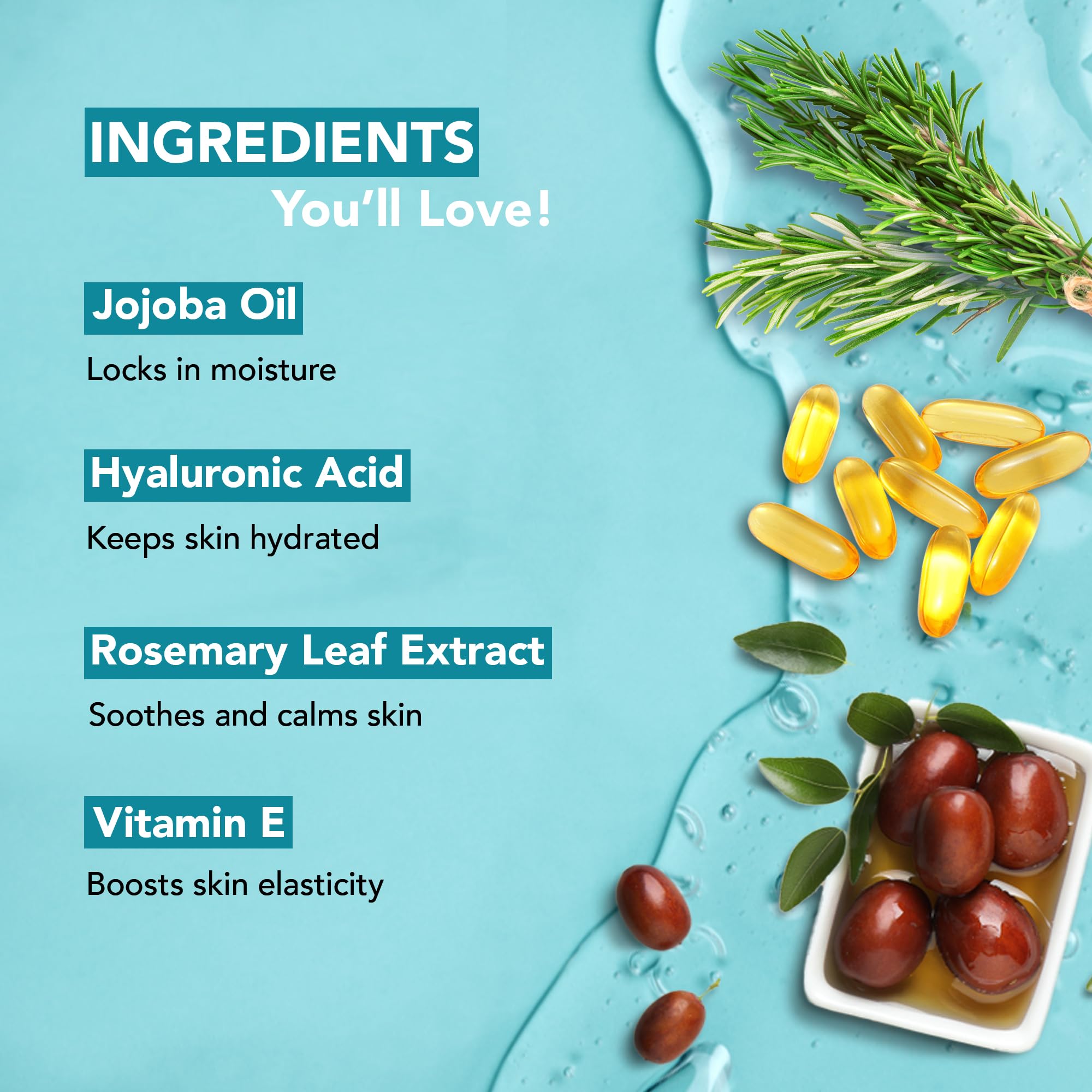 Botanic Hearth label close-up emphasizes natural skincare.