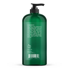 Botanic Hearth peppermint conditioner pump showing easy application