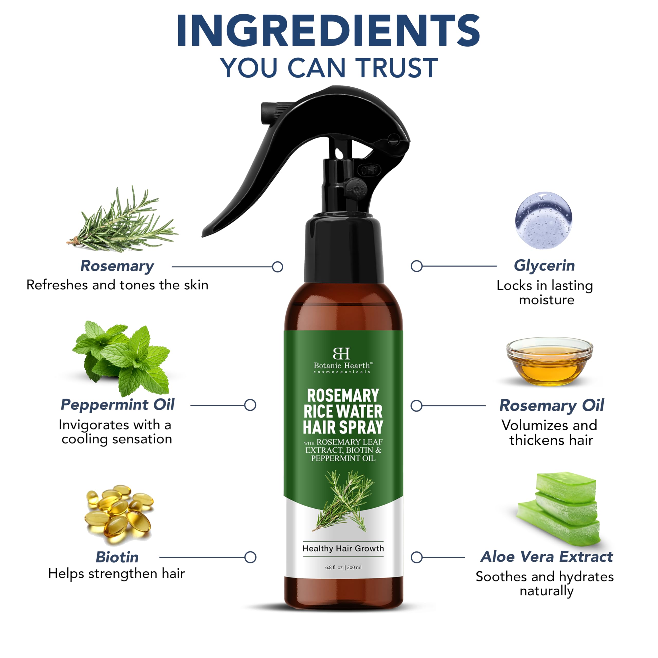 Botanic Hearth rosemary spray spritz on scalp helps soothe itchiness and buildup.