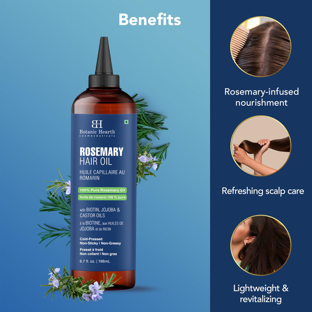 Botanic Hearth rosemary oil drops closeup indicating premium extraction quality.