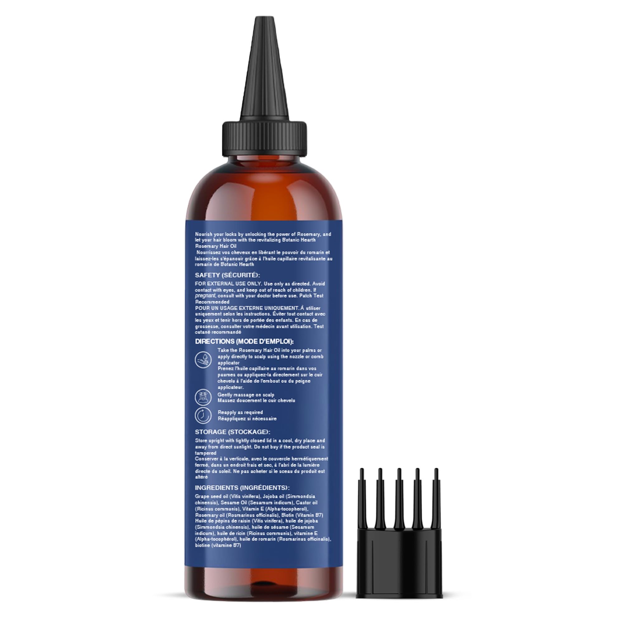 Botanic Hearth used as styling finish to smooth frizz and add shine