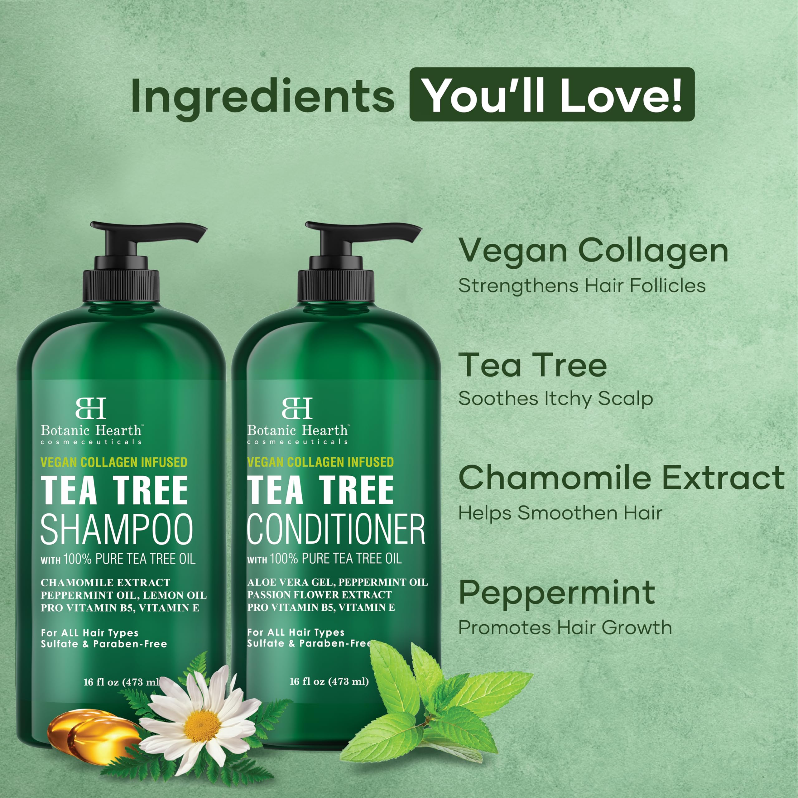 Botanic Hearth scalp-clarifying action shot hints itch relief potential.