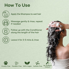 Botanic Hearth Tea Tree Shampoo lather close-up demonstrating cleansing action.