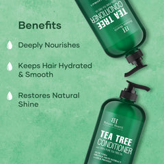 Botanic Hearth Tea Tree Conditioner for dandruff relief—calmer scalp.