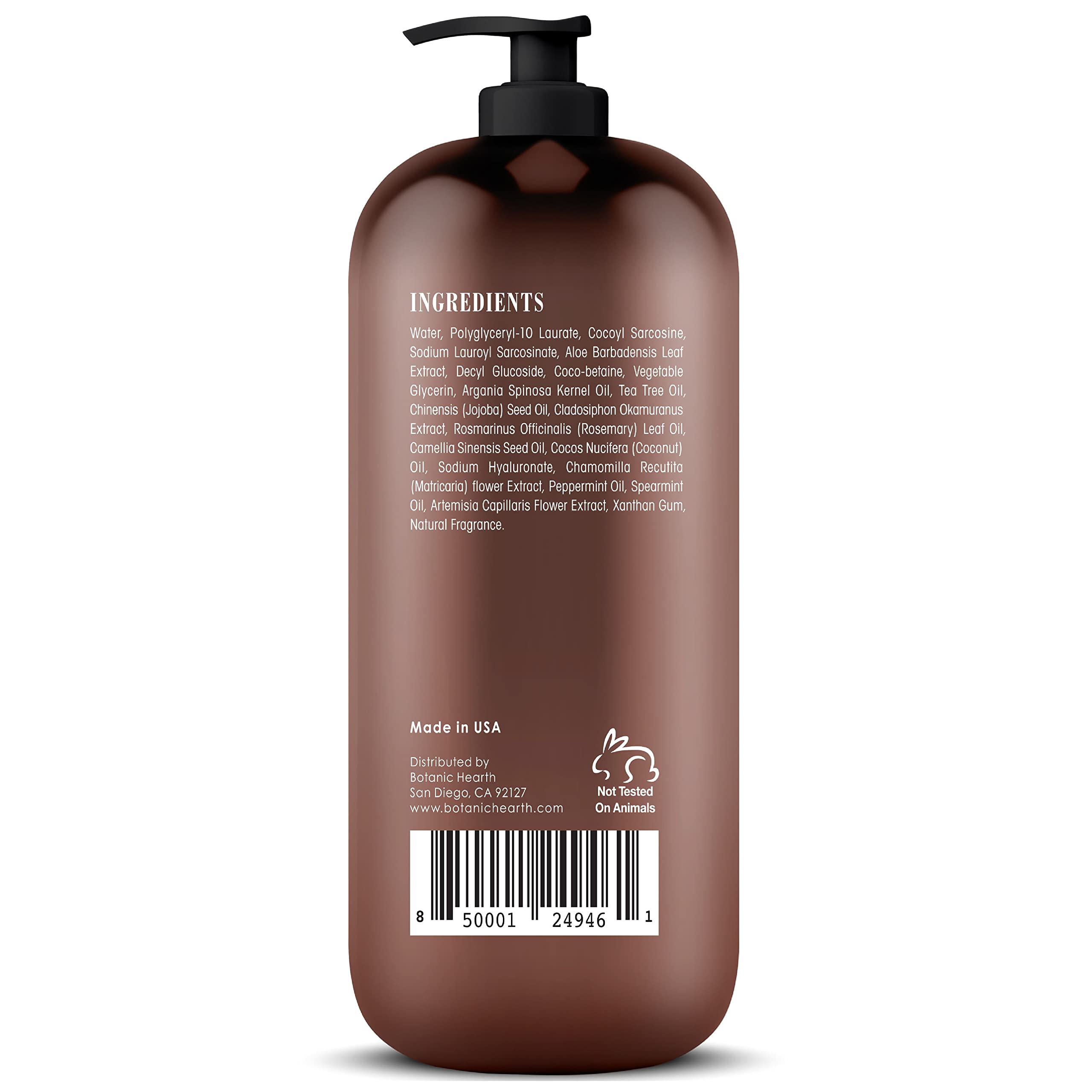 Botanic Hearth Tea Tree scent offers spa-like aromatics during handwashing.