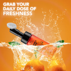 Built-in silicone brush on Botanic Hearth face wash for easy cleansing and exfoliation.