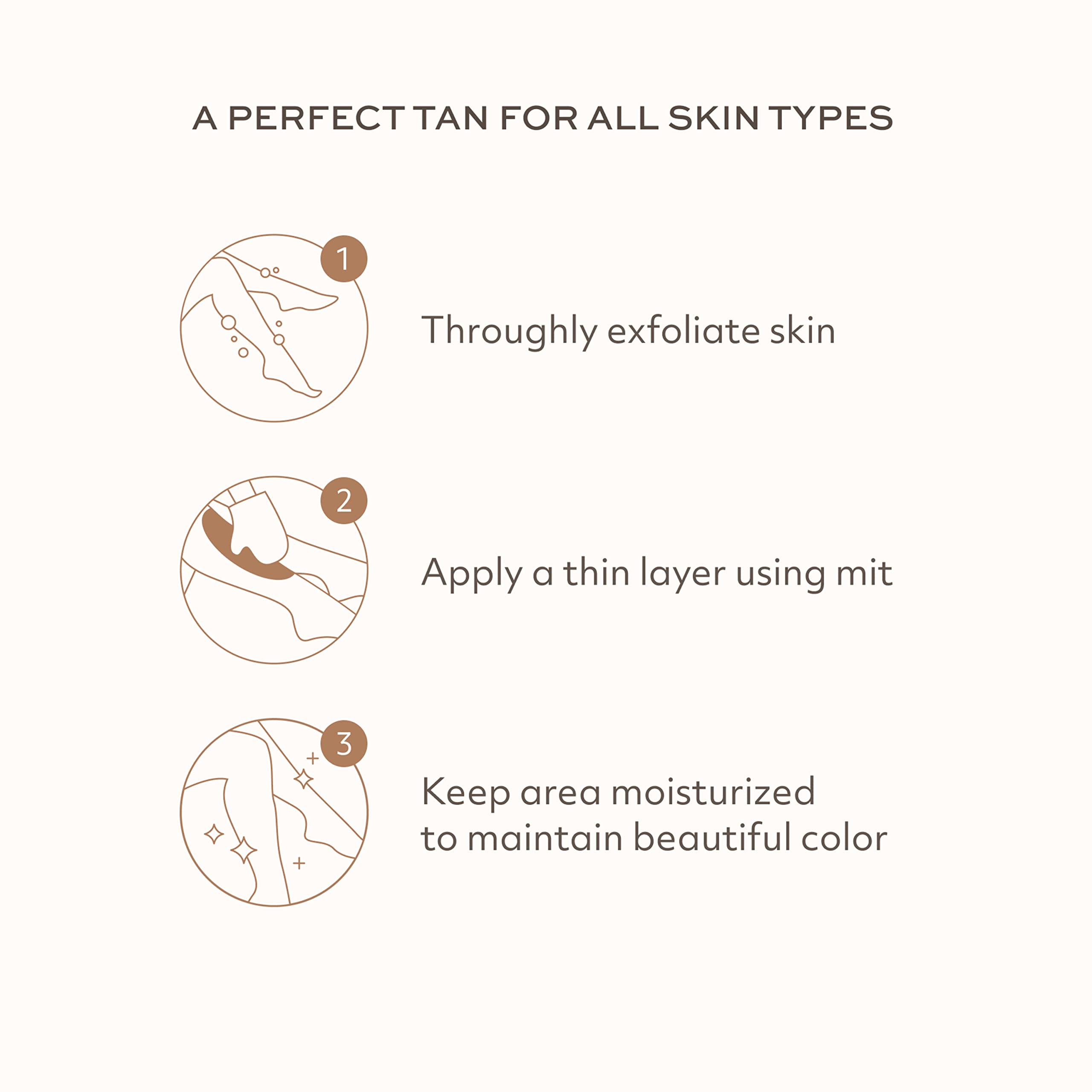 Botanic Tree Self Tanner lotion face-and-body application illustrates versatile use.