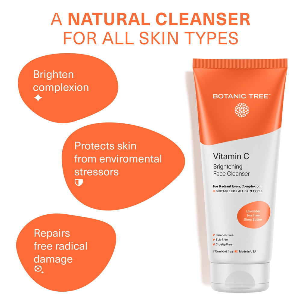 Botanic Tree Vitamin C Face Wash cucumber infusion with refreshing, cooling sensation during use.