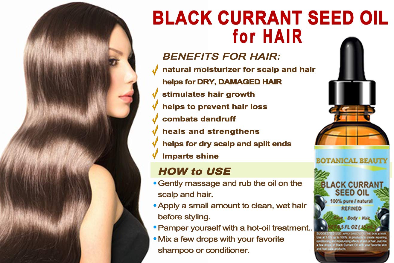 Botanical Beauty Black Currant Seed Oil drops in a bottle, travel-friendly size.