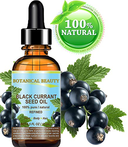 Botanical Beauty Black Currant Seed Oil pour showing clean, lightweight application.