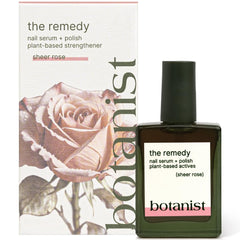 Botanist Nails The Remedy bottle rose shade—strengthening for damaged nails.