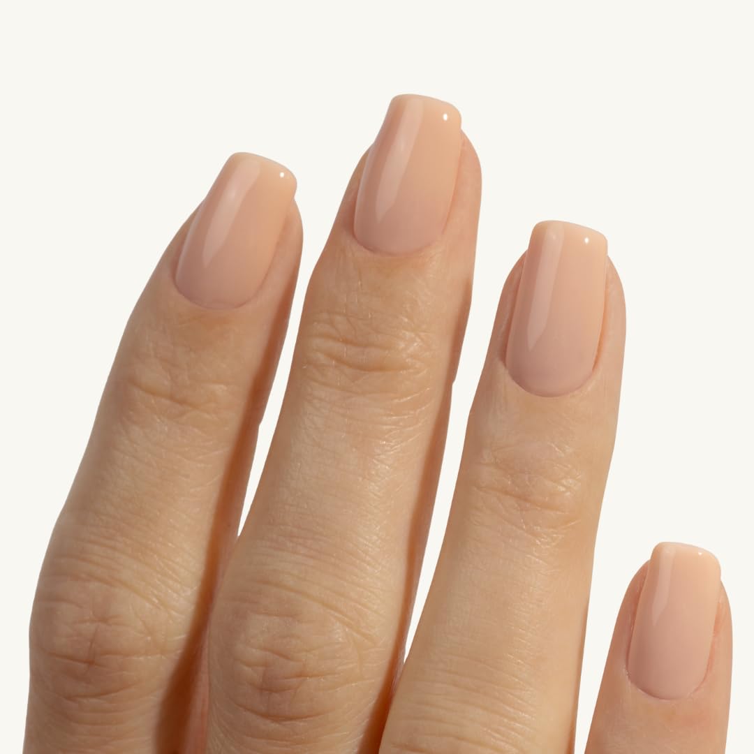 Botanist Nails The Remedy nude finish close-up on nails