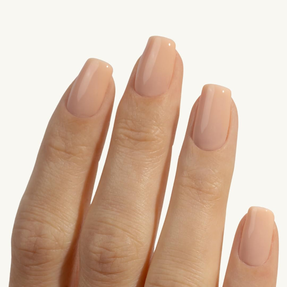 Botanist Nails The Remedy nude finish close-up on nails