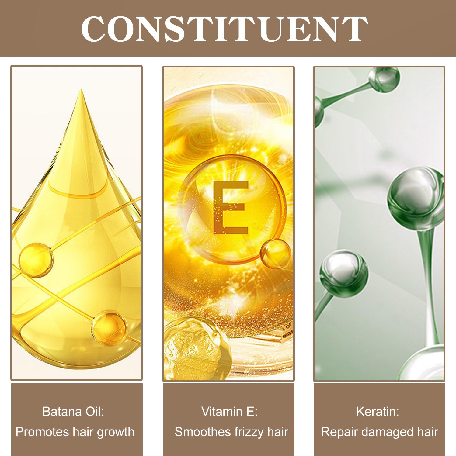 Botanix Batana Oil applied to hair demonstrates easy absorption and manageability.