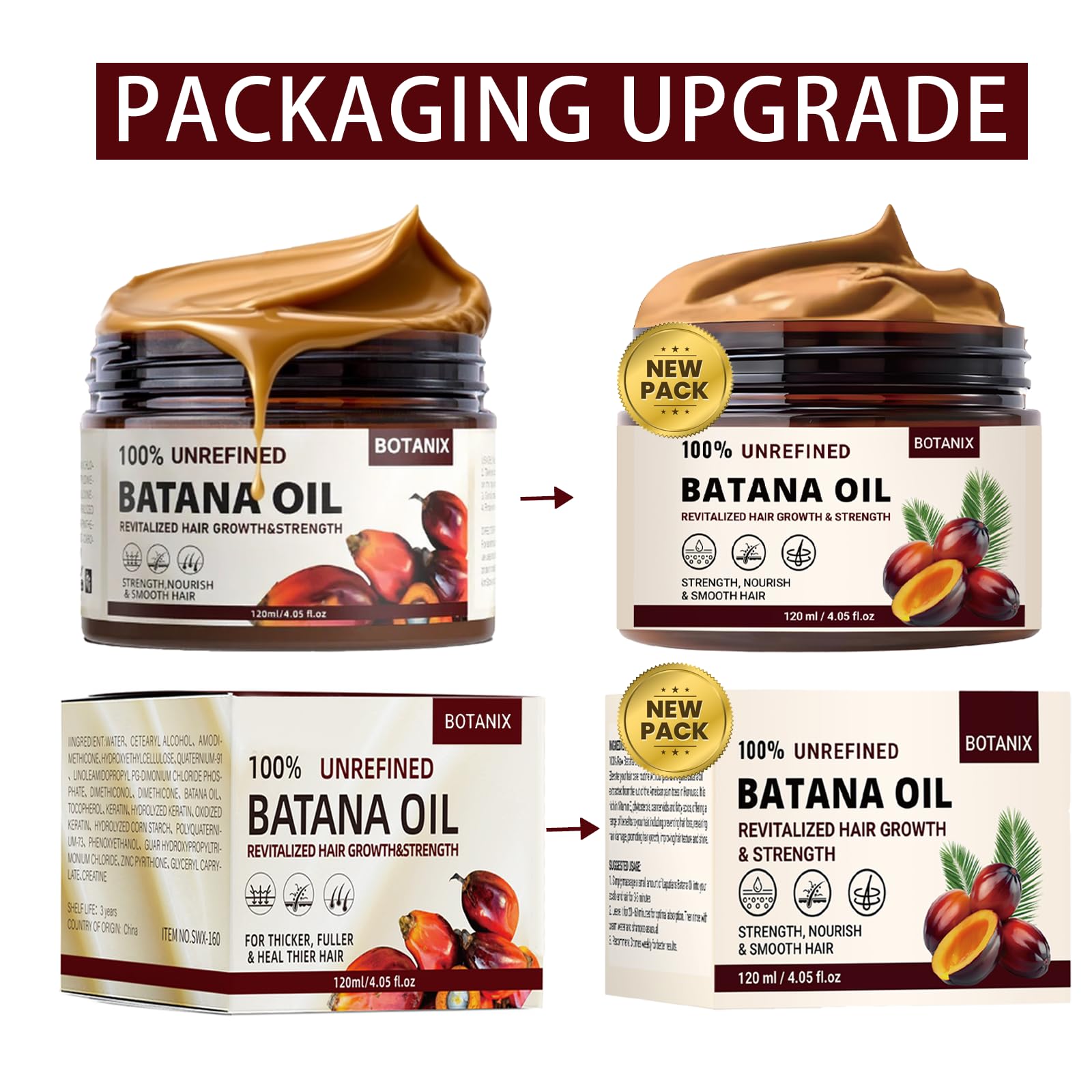 Botanix Batana Oil pours smoothly, signaling a lightweight conditioning experience.