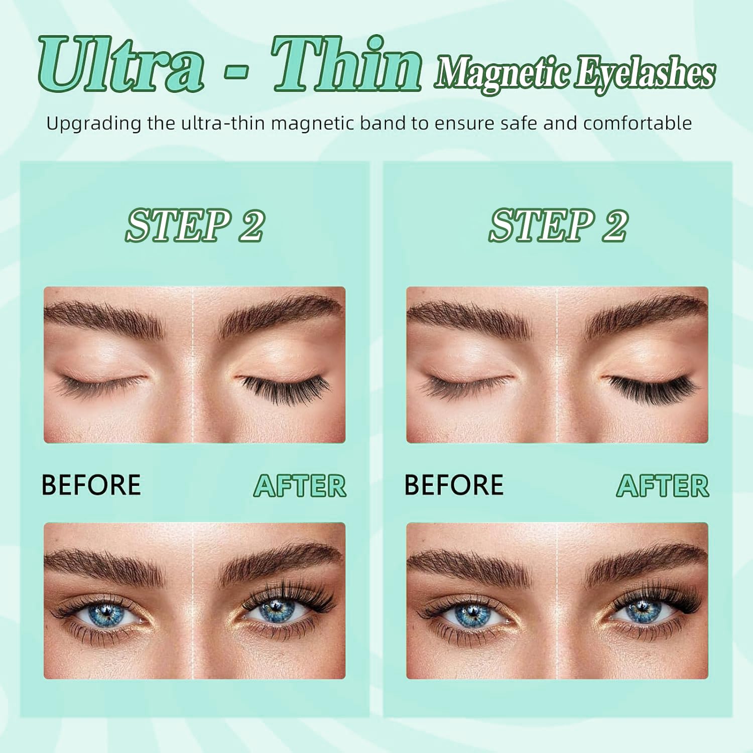 Botare wispy natural-look lashes enhance eyes without heavy makeup.