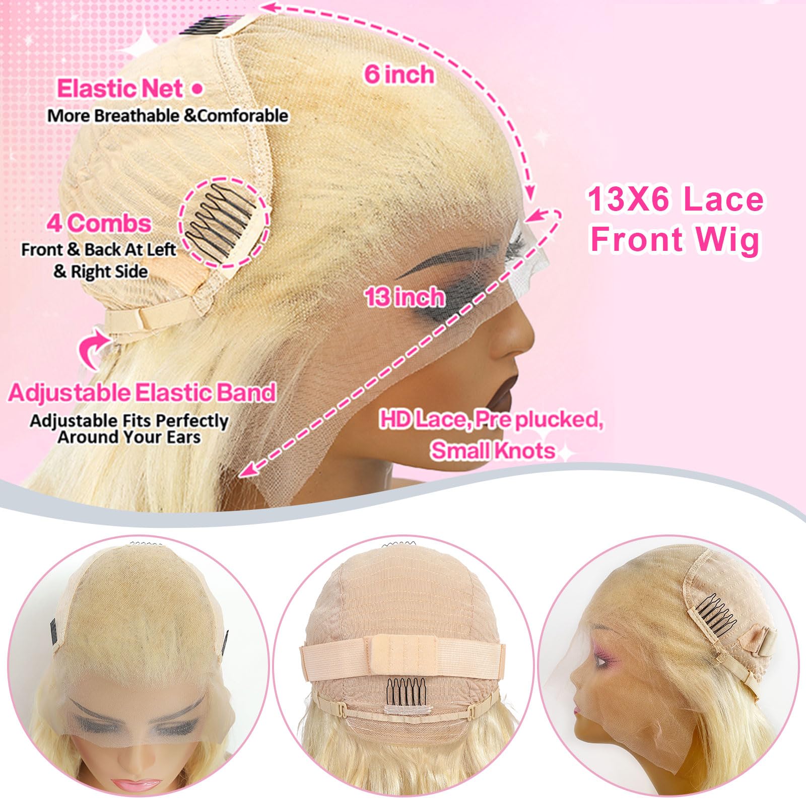 BOTNNS pre-plucked hairline with baby hairs for natural edge