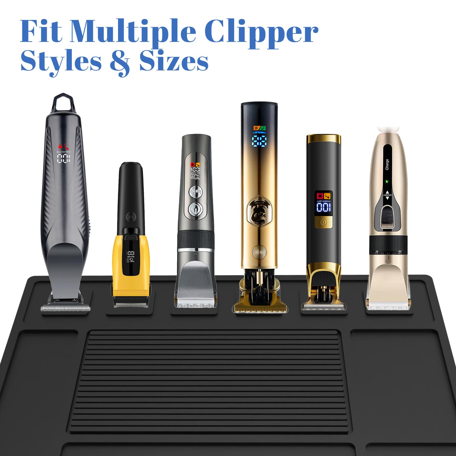 Botyboty magnetic barber mat all-in-one station consolidates clippers, trimmers, guards, and combs