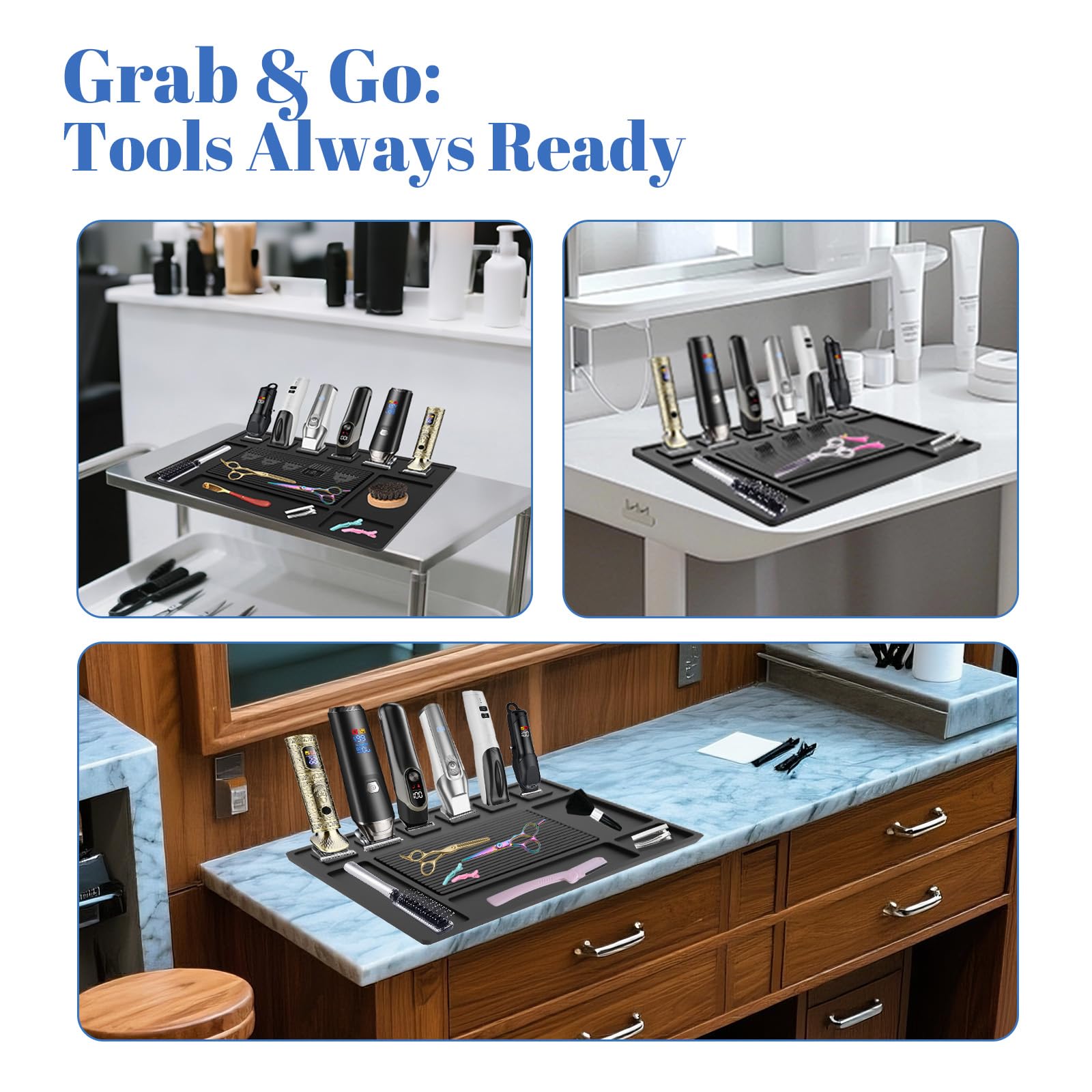 Botyboty barber mat portable design for mobile grooming setups