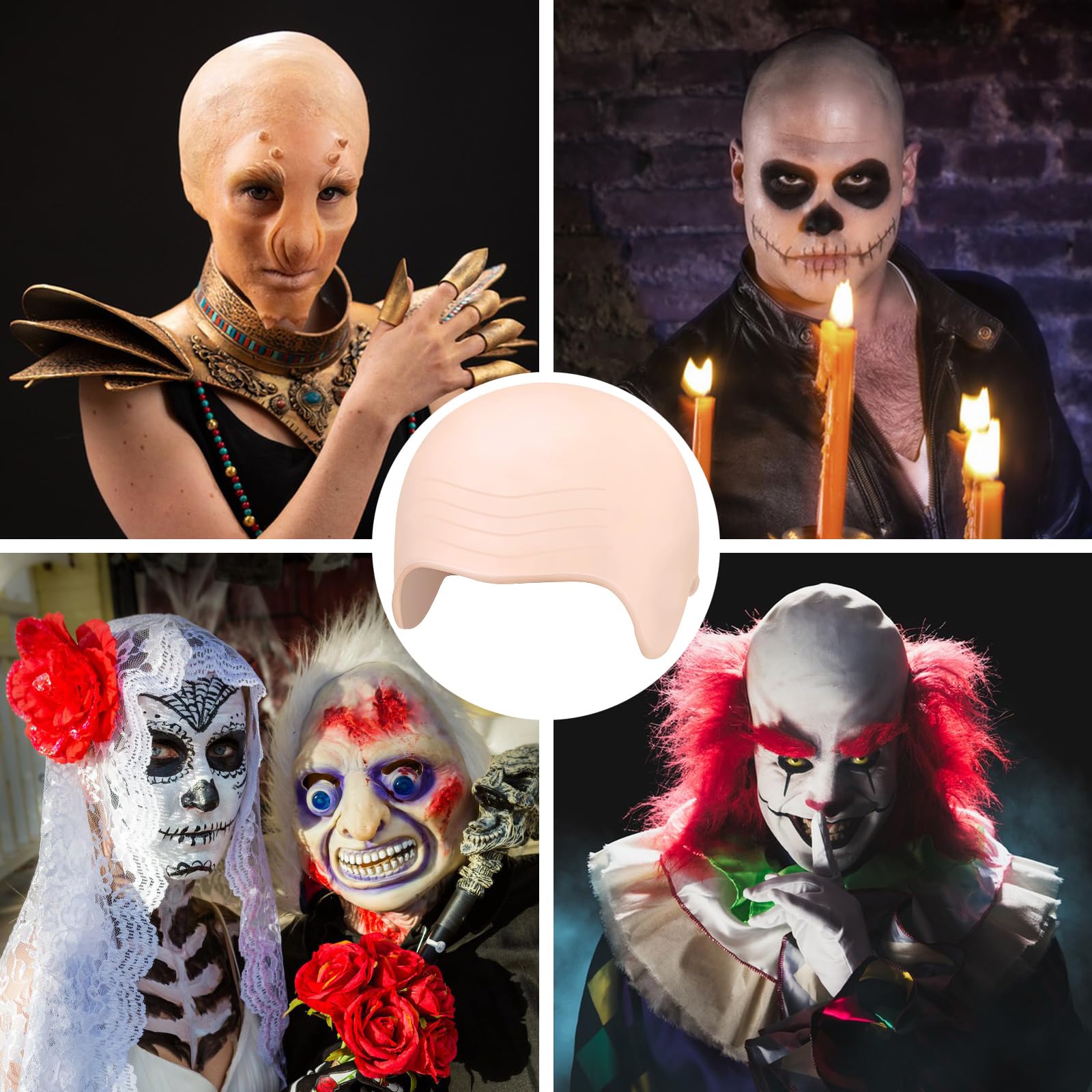 Bouiexye bald-cap packaging shows complete 4-piece set contents.