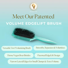 Bounce Curl airflow vent brush teal promotes quick drying for smoother styling.