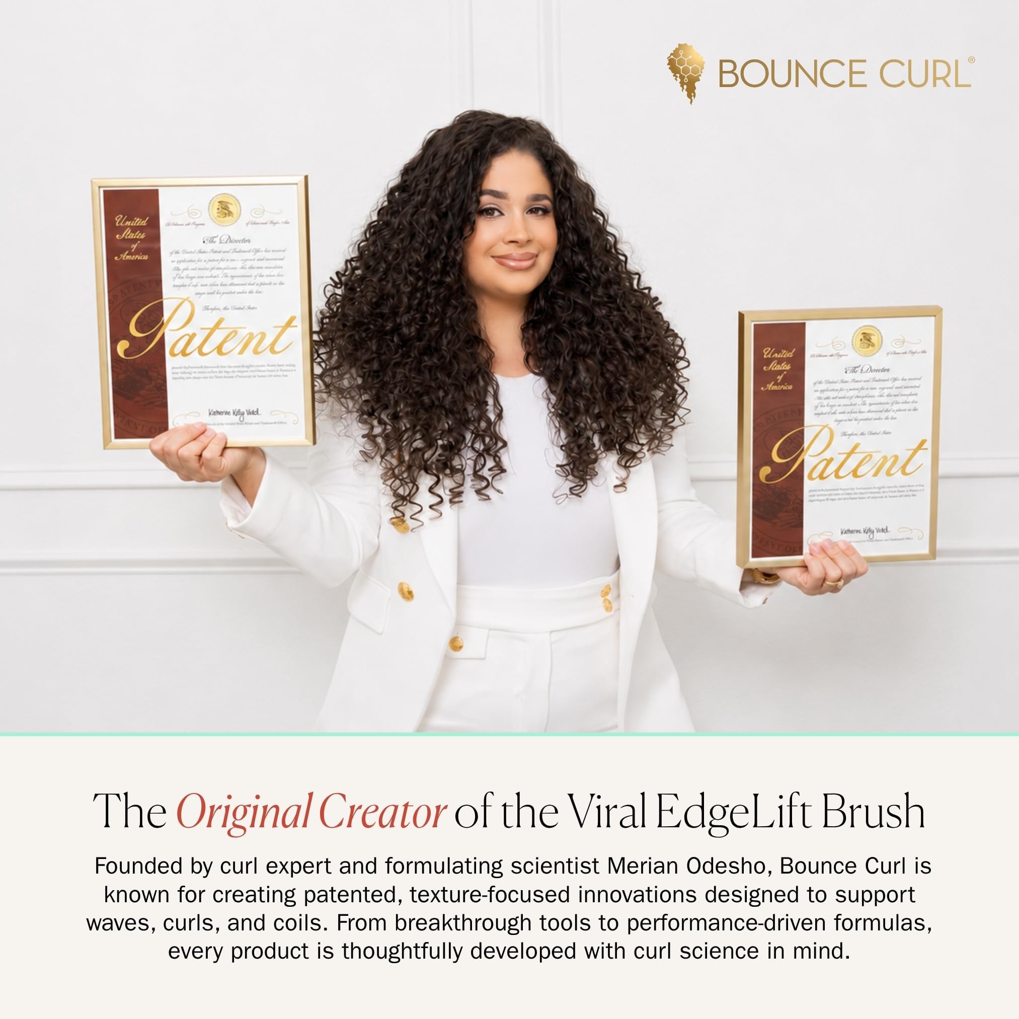 Bounce Curl GemTips rounded tip close-up reducing snagging while protecting the scalp