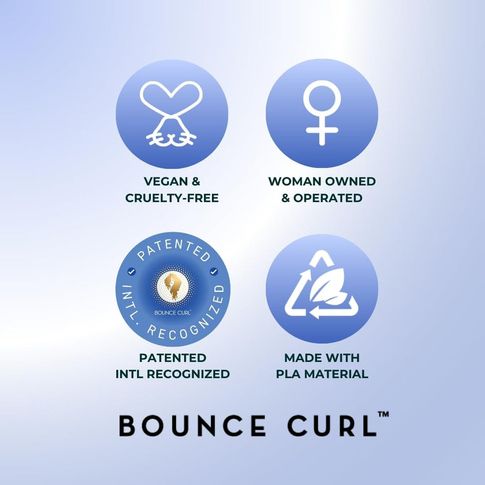 Bounce Curl Volume EdgeLift Brush in-use demonstrates heatless curling possibilities.