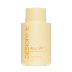 Bounce.Me Shampoo bottle emphasizes easy, nourishing curl cleansing.