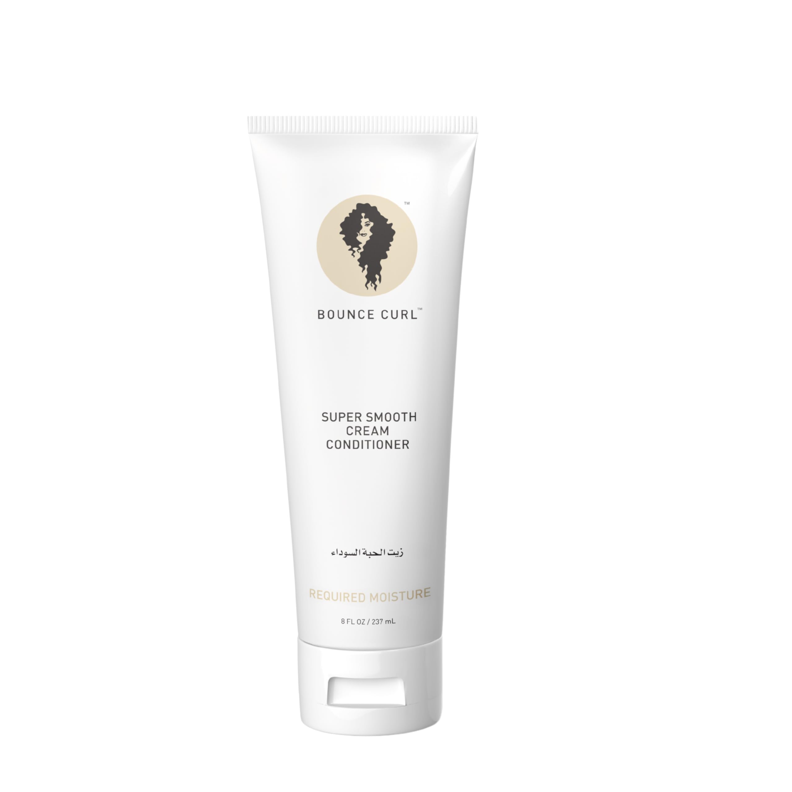 Bounce Curl Super Smooth Cream Conditioner bottle front showing lightweight hydration for fine hair