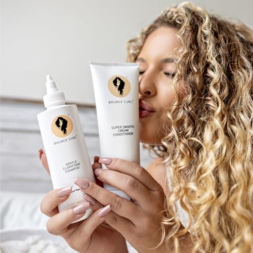 Bounce Curl Super Smooth Cream Conditioner pump used for easy dispensing