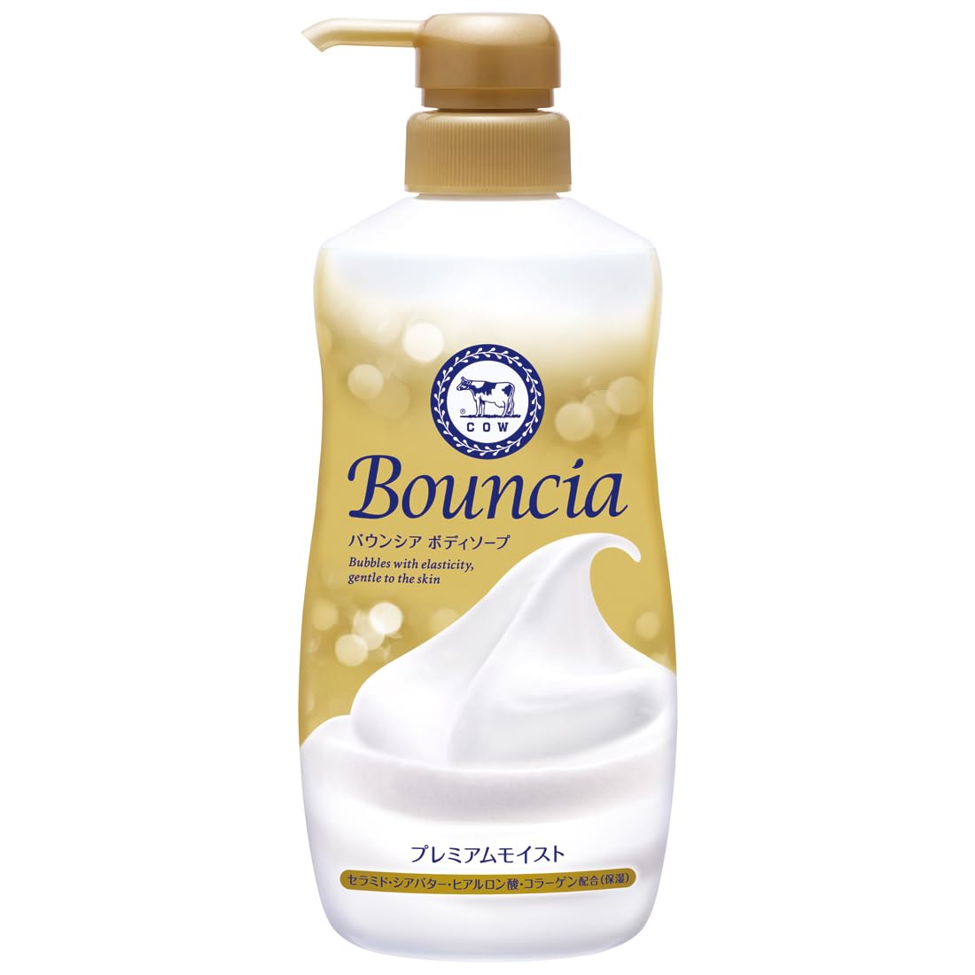 BOUNCIA Premium Moist bottle with pump for easy daily hydration.