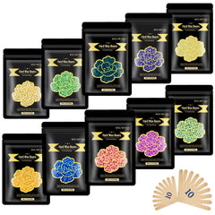 Bouvetan hard wax beads 10-color pack for customizable waxing sessions at home