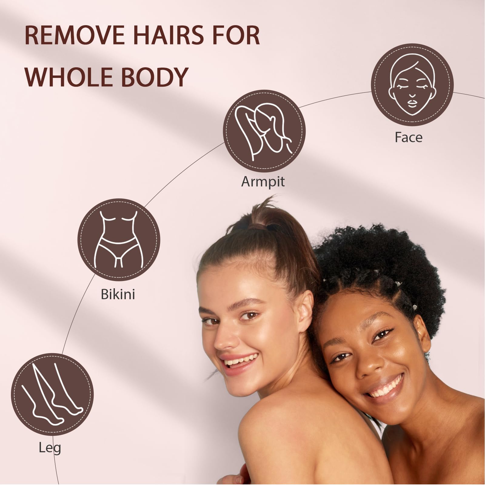 Bouvetan hard wax beads cleanup demonstrating quick, mess-free removal