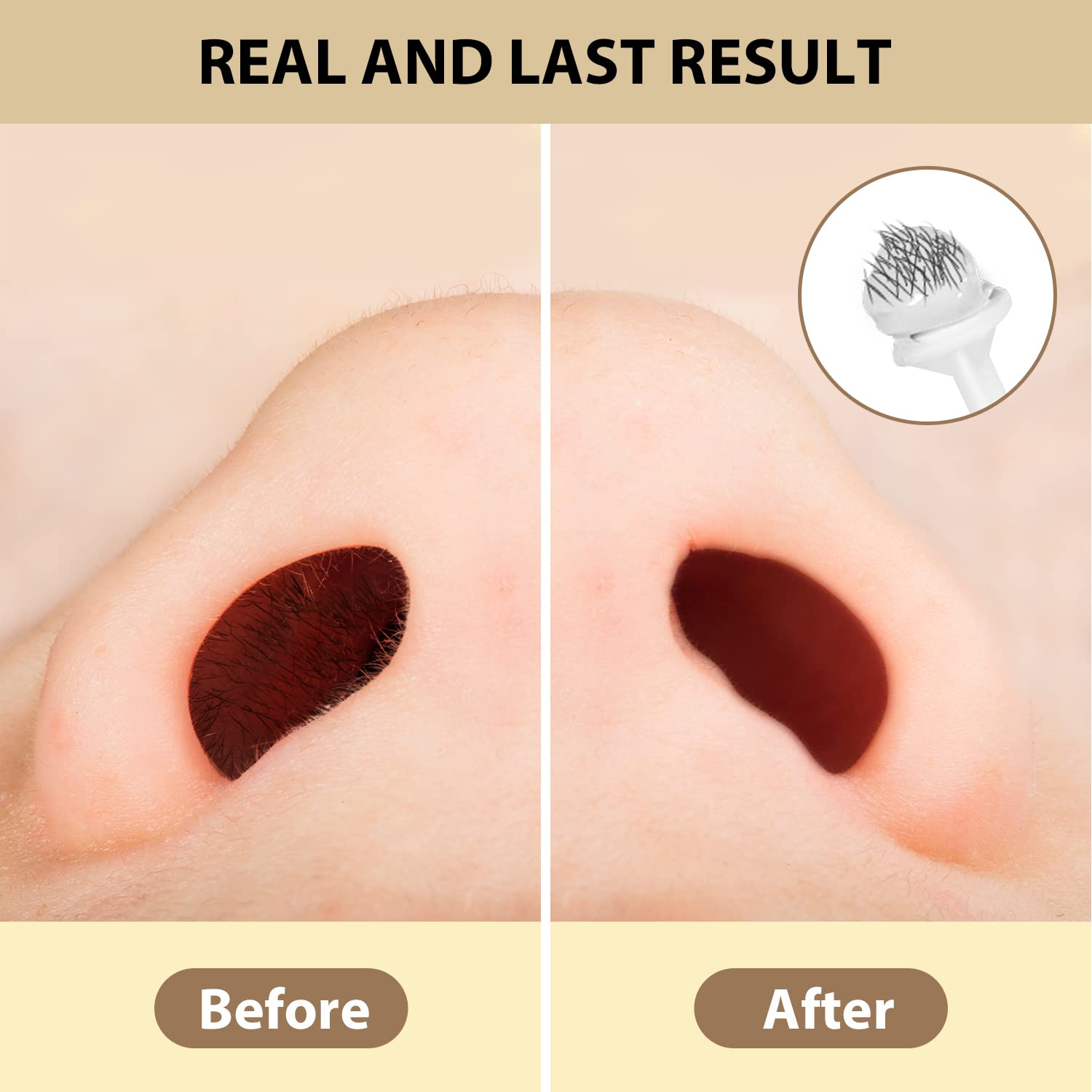 Bouvetan nose wax applicator image demonstrates precise dipping for controlled application.