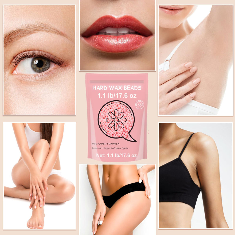 Bouvetan rose wax on skin yields smooth, longer-lasting results after waxing.