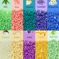 Bouvetan wax beads melting in pot for smooth, no-residue hair removal